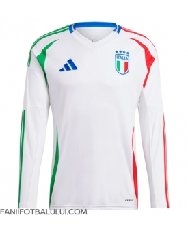 Italia Tricou Fotbal Replică European 2024 Barbati Deplasare Mâneci Lungi